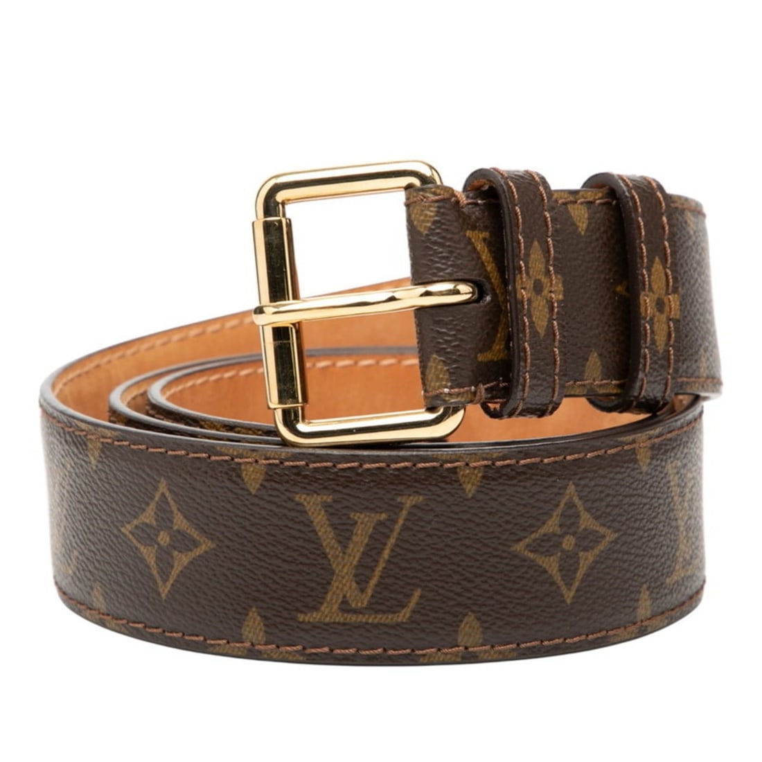 Louis Vuitton Monogram Belt Size 100/40 Brown Men's LOUIS VUITTON: --- Catalog ---Category: SizeLength: 95cm - 105cm / 37.4'' - 41.33''Category: DesignType: Standard beltColor: BrownGender: MenMaterial (Strap): PVC Category: GeneralBrand: Louis Vuitton--- Item List -