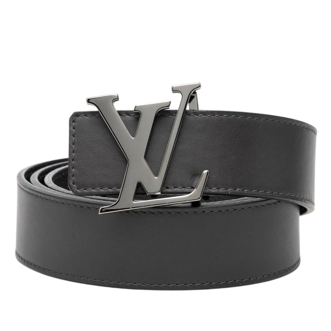 Louis Vuitton Santur LV Belt Size: 90 36 N1002 Black Leather Men's LOUIS VUITTON: --- Catalog ---Category: SizeLength: 84cm - 94cm / 33.07'' - 37''Category: DesignType: Standard beltColor: BlackGender: MenMaterial (Strap): Leather Category: GeneralMPN: N1002Brand: Louis Vuitton---
