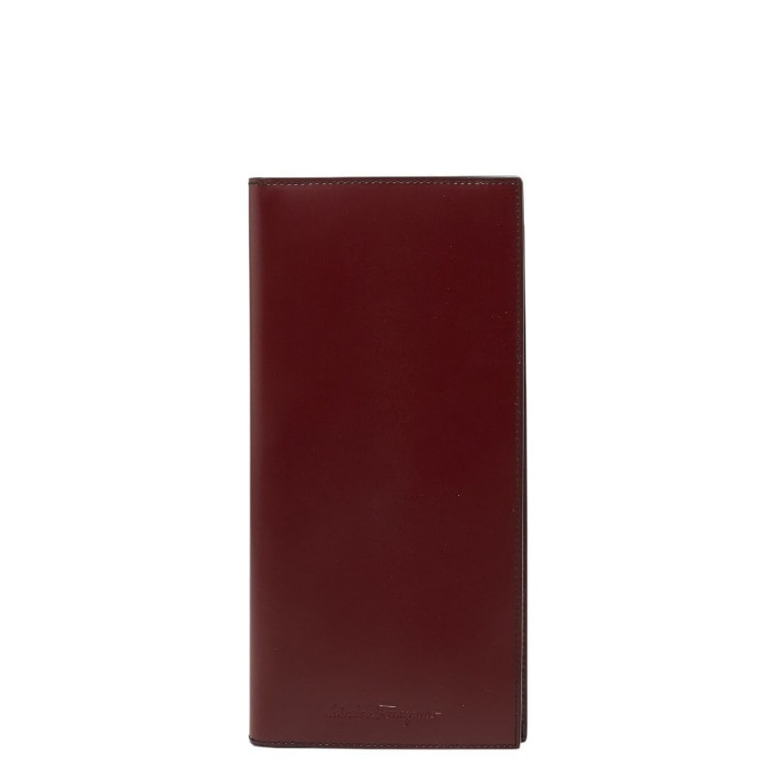 Salvatore Ferragamo 2003 Bifold Long Wallet with Bill Compartment and Passport Case, Bordeaux Wine: --- Catalog ---Category: SizeSize (HxWxD): 10.5cm x 22cm x 2cm / 4.13'' x 8.66'' x 0.78''Category: DesignType: Long wallet (bi-fold)Color: Bordeaux, WineGender: WomenMaterial: Leather Category: Genera