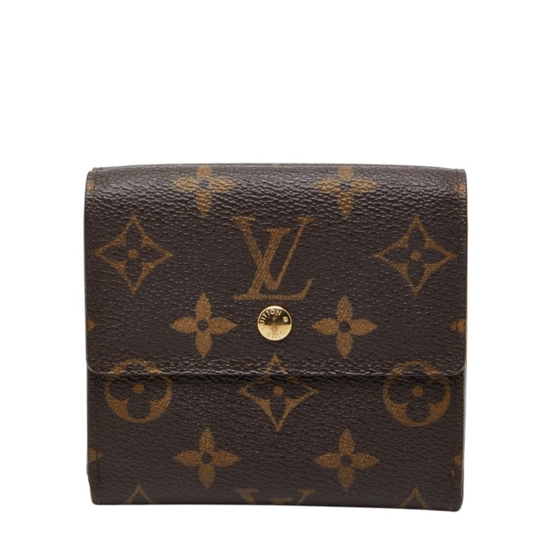 Louis Vuitton Monogram Porte Monnaie Bi-fold Wallet M61652 Brown Leather Women's LOUIS VUITTON (1 of 12)