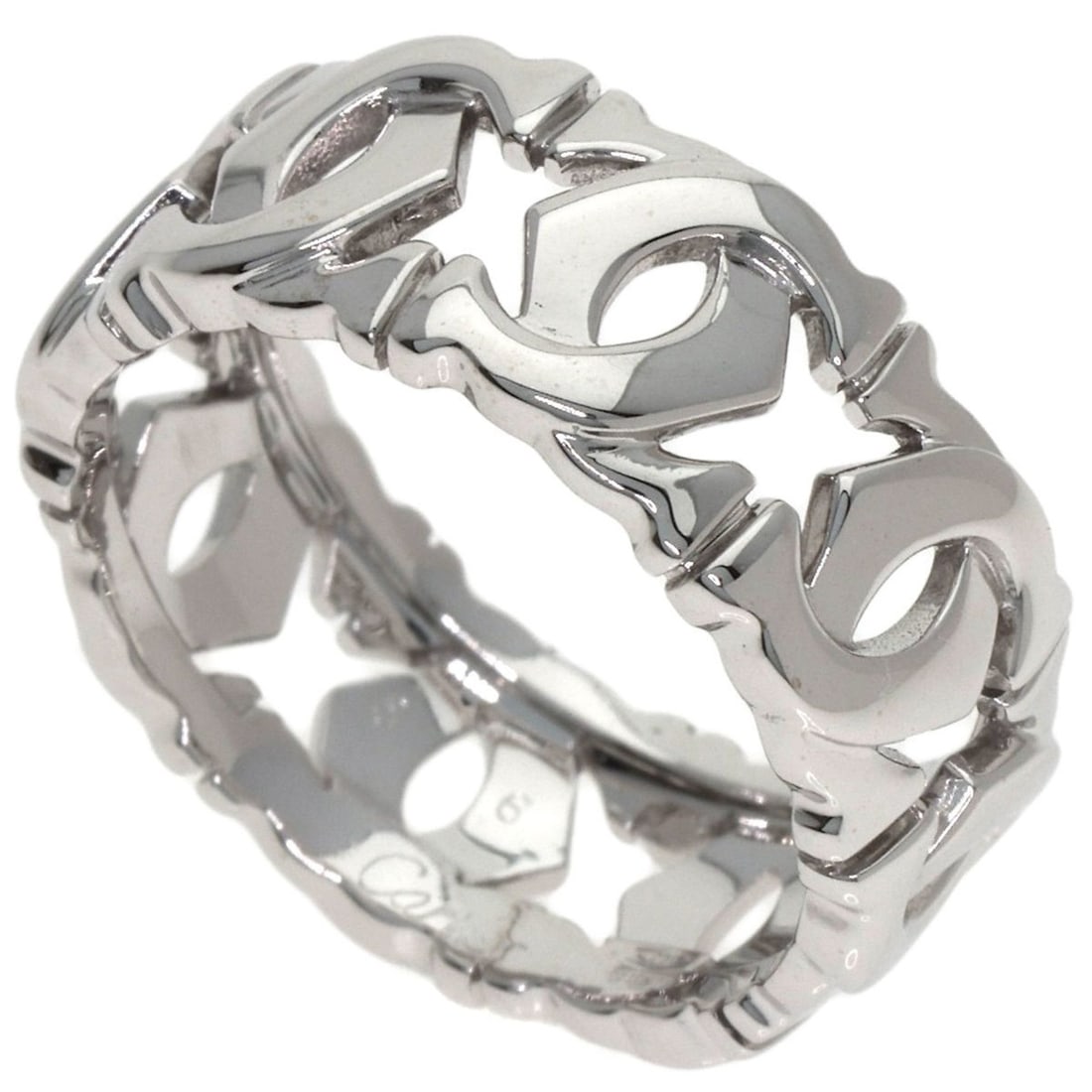 Cartier Entrelacé #56 Ring, 18K White Gold, Women's, CARTIER: --- Catalog ---Category: SizeJP Size: 16US Size: 8Category: DesignColor: WhiteGender: WomenMaterial: White gold (18K)Category: GeneralBrand: Cartier--- Item List ---Section: ConditionRanking: Rank A U