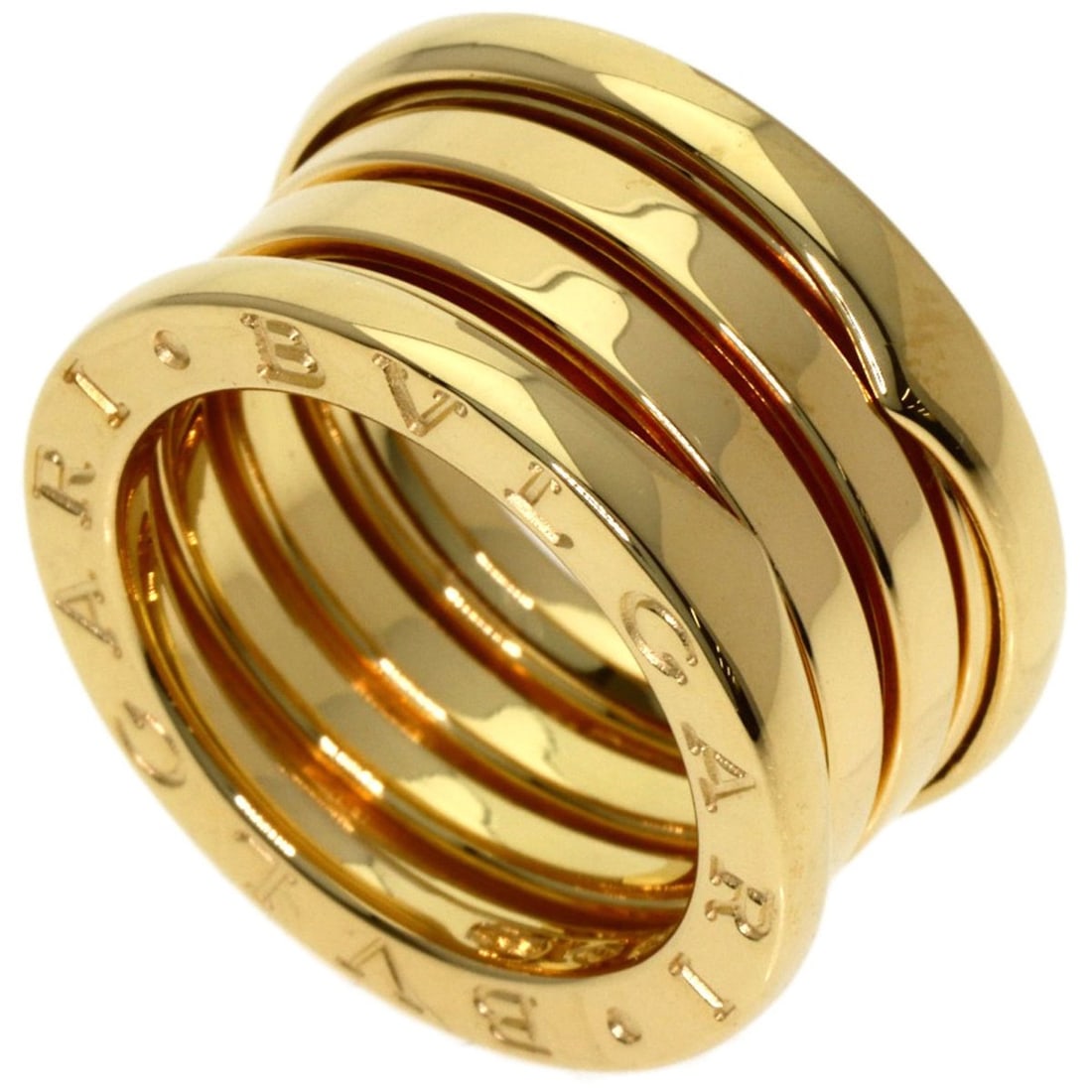 BVLGARI B-zero1 4-Band #48 Ring in 18K Yellow Gold for Women: --- Catalog ---Category: SizeJP Size: 8US Size: 4.5Category: DesignColor: Yellow goldGender: WomenMaterial: Yellow gold (18K)Category: GeneralBrand: Bvlgari--- Item List ---Section: ConditionRanking: