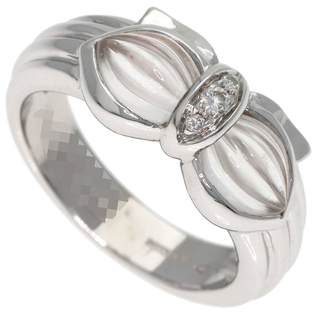 Boucheron Crystal 3-Piece Diamond Ring in 18K White Gold for Women: --- Catalog ---Category: SizeJP Size: 11.5US Size: 5.5Category: DesignColor: WhiteGender: WomenMaterial: White gold (18K)Category: GeneralBrand: Boucheron--- Item List ---Section: ConditionRanking: Ra