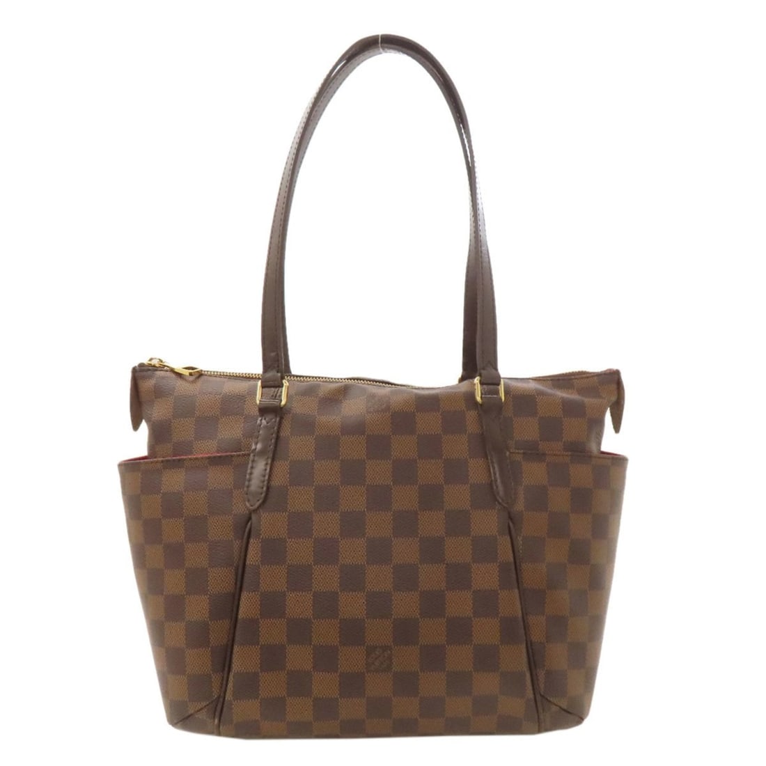 Louis Vuitton N41282 Totally PM Tote Bag in Damier Canvas for Women: --- Catalog ---Category: SizeSize (HxWxD): 25cm x 34.5cm x 12cm / 9.84'' x 13.58'' x 4.72''Handle Length: 49cm / 19.29''Category: DesignType: Tote bagColor: Damier Canvas, EbeneGender: WomenClosure: Z