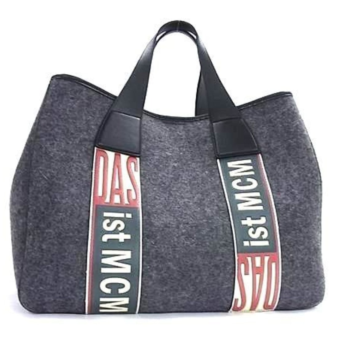 MCM Stadt Loden Tote Bag MUT8ASD10EP001 in Gray, Black Felt, and Leather for Women: --- Catalog ---Category: SizeSize (HxWxD): 30cm x 39cm x 20cm / 11.81'' x 15.35'' x 7.87''Category: DesignType: Handbag, Shoulder bag, Tote bagColor: Black, GrayGender: Men,WomenMaterial: Felt Categor
