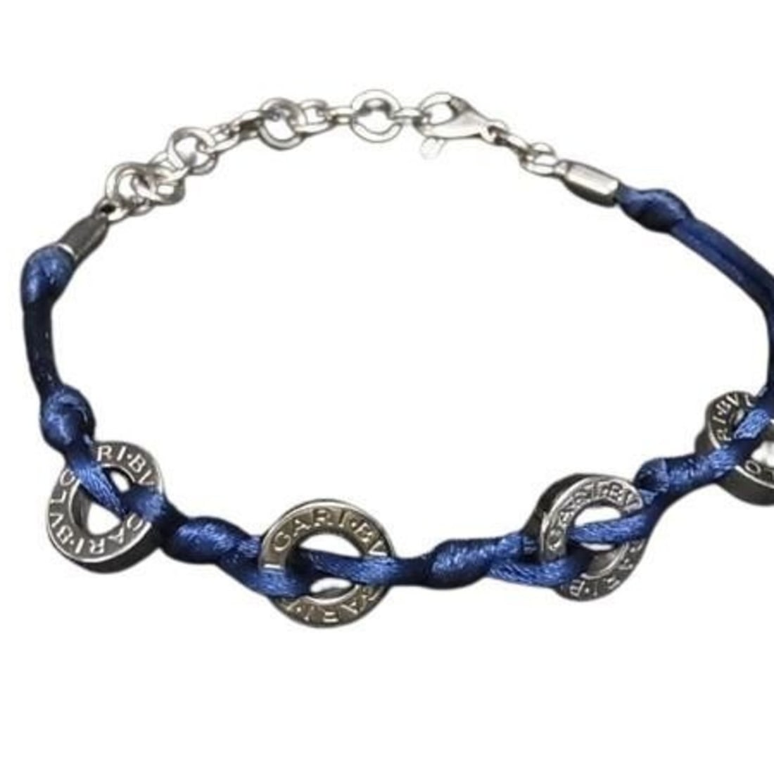 BVLGARI Bvlgari Bracelet Navy SV925 Canvas Men's Cord: --- Catalog ---Category: SizeLength: 21cm / 8.26''Category: DesignType: Charm braceletColor: NavyStyle: FashionGender: Men,WomenMaterial: CanvasCategory: GeneralBrand: Bvlgari--- Item List ---Section:
