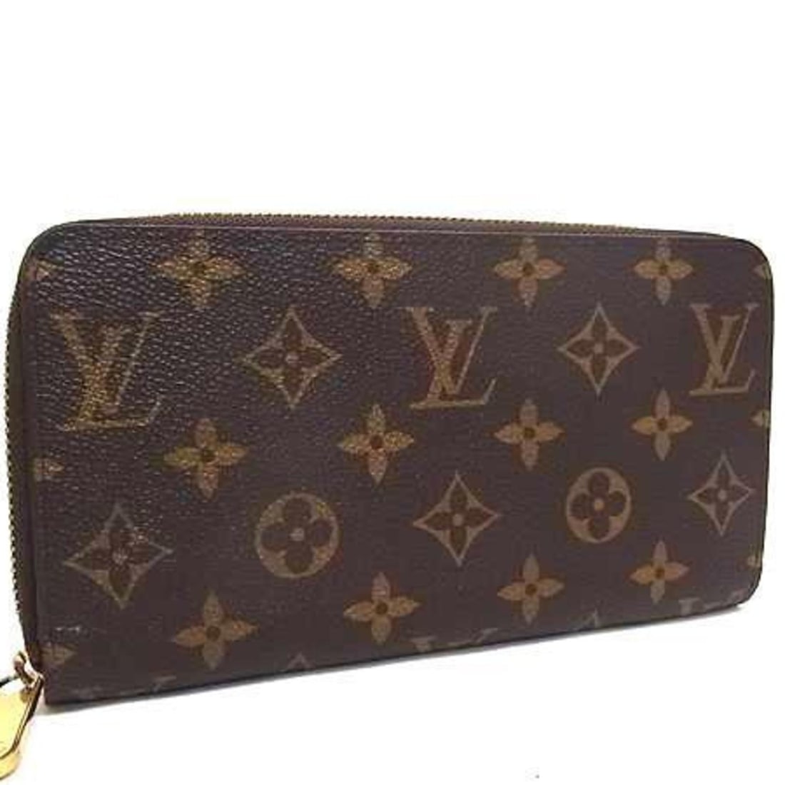 LOUIS VUITTON Zippy Wallet M42616 Brown Monogram Round Long for Men and Women (1 of 13)
