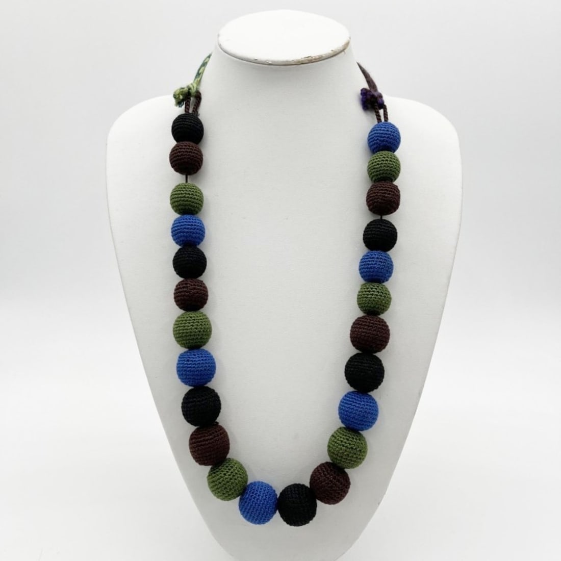 PRADA Prada Necklace P7133 Multicolor Cotton Women's (1 of 9)