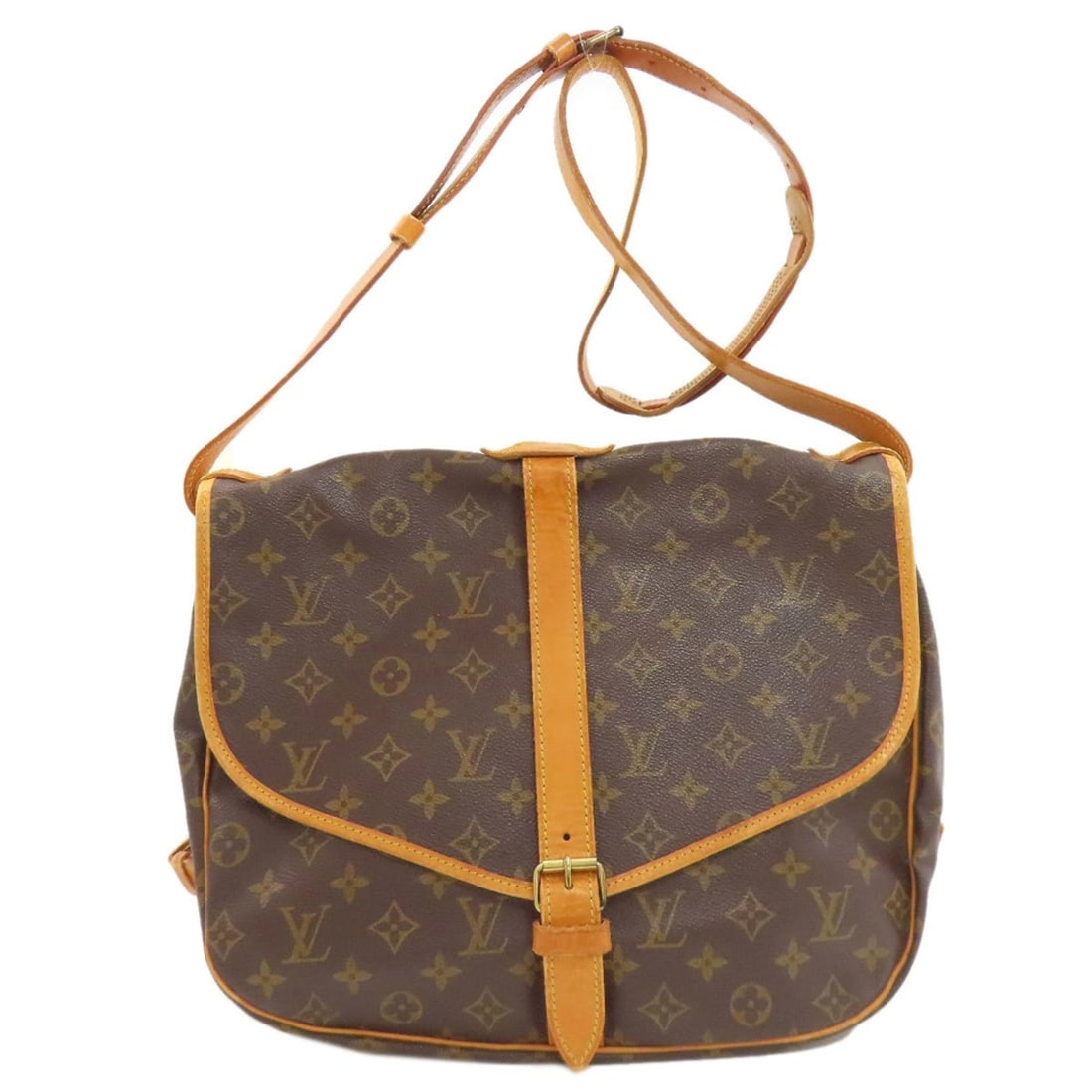 Louis Vuitton M42254 Saumur 35 Shoulder Bag Monogram Canvas Women's LOUIS VUITTON (1 of 20)