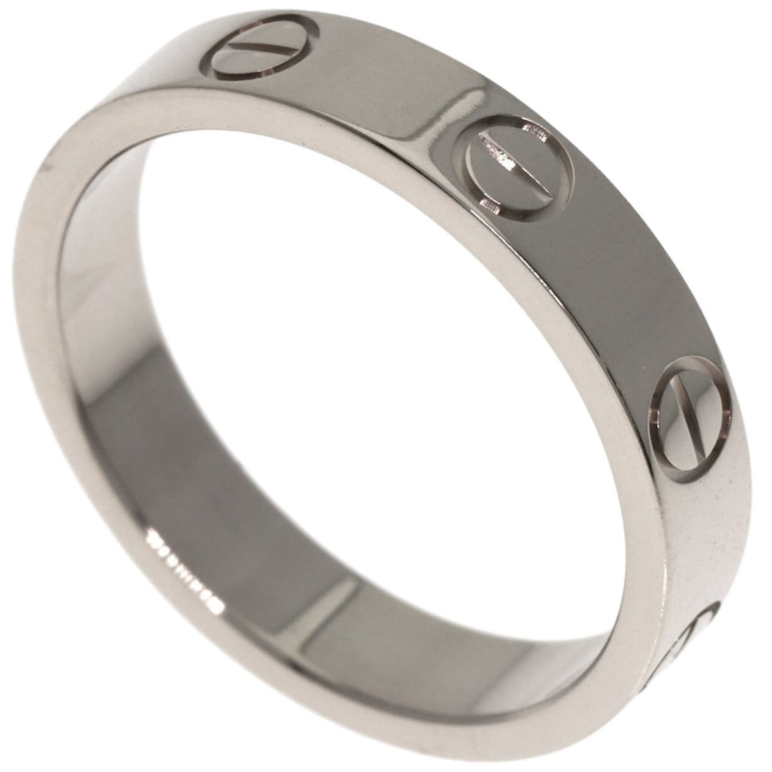 Cartier Love Ring #50 18K White Gold Women's: --- Catalog ---Category: SizeJP Size: 10US Size: 5.5Category: DesignType: Band ringGender: WomenMaterial: White gold (18K)Category: GeneralBrand: Cartier--- Item List ---Section: ConditionRanking: Ran