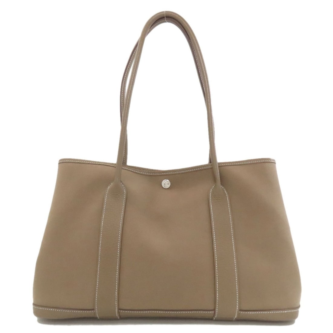 Hermes Hermès Garden Party PM Etoupe Tote Bag with Silver Hardware, Toile Officier, Women's (1 of 20)
