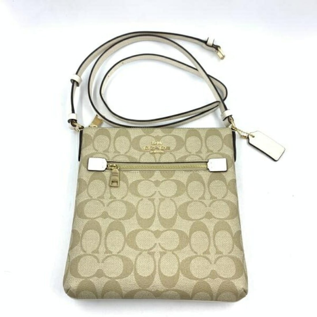 COACH Signature Shoulder Bag Khaki CF340 Coach (1 of 10)
