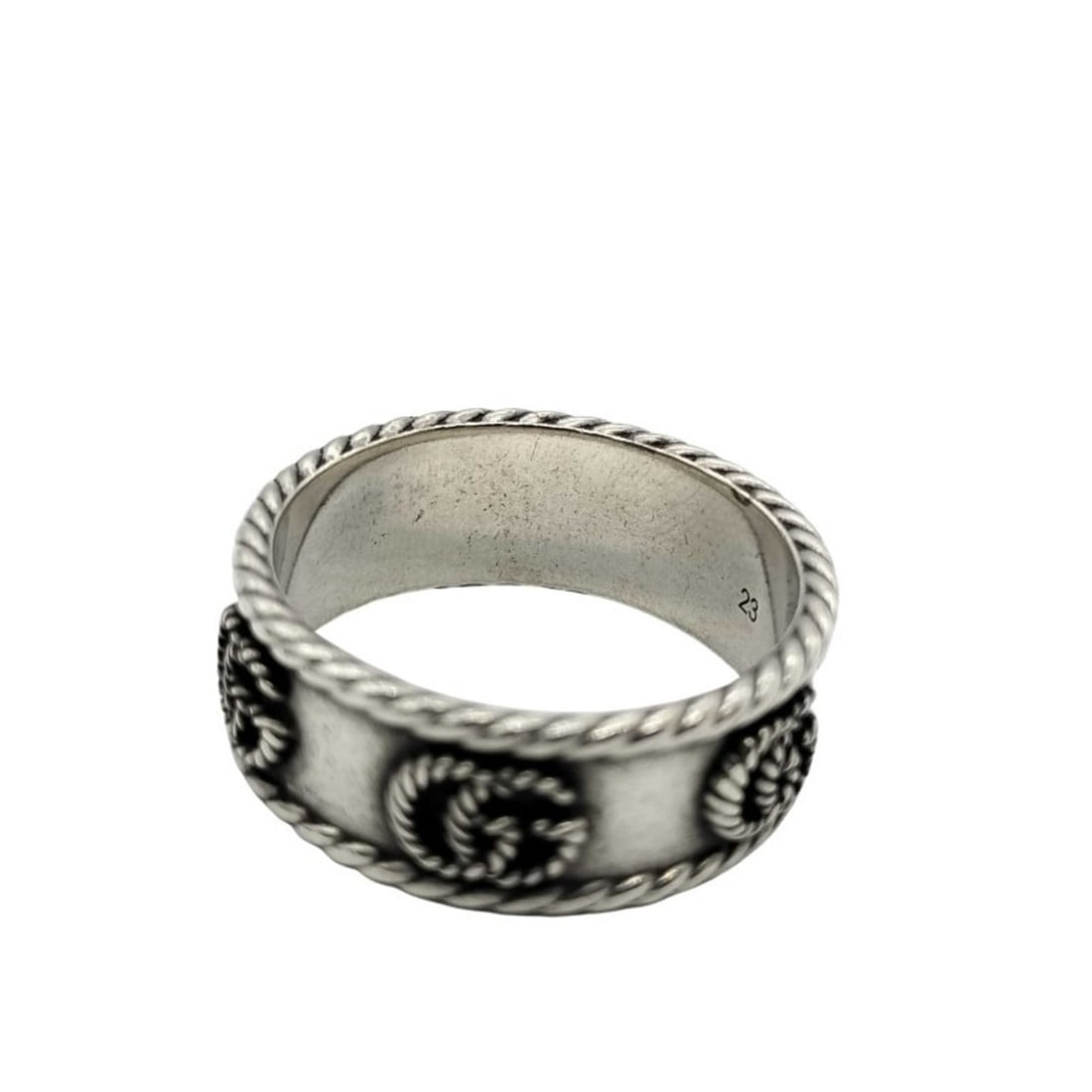 GUCCI GG Marmont Ring 627729 Silver SV925 for Men and Women: --- Catalog ---Category: SizeJP Size: 21US Size: 10Category: DesignColor: SilverStyle: FashionGender: Men,WomenMaterial: Silver 925Category: GeneralMPN: 627729Brand: GucciCountry of Origin: Italy--- I