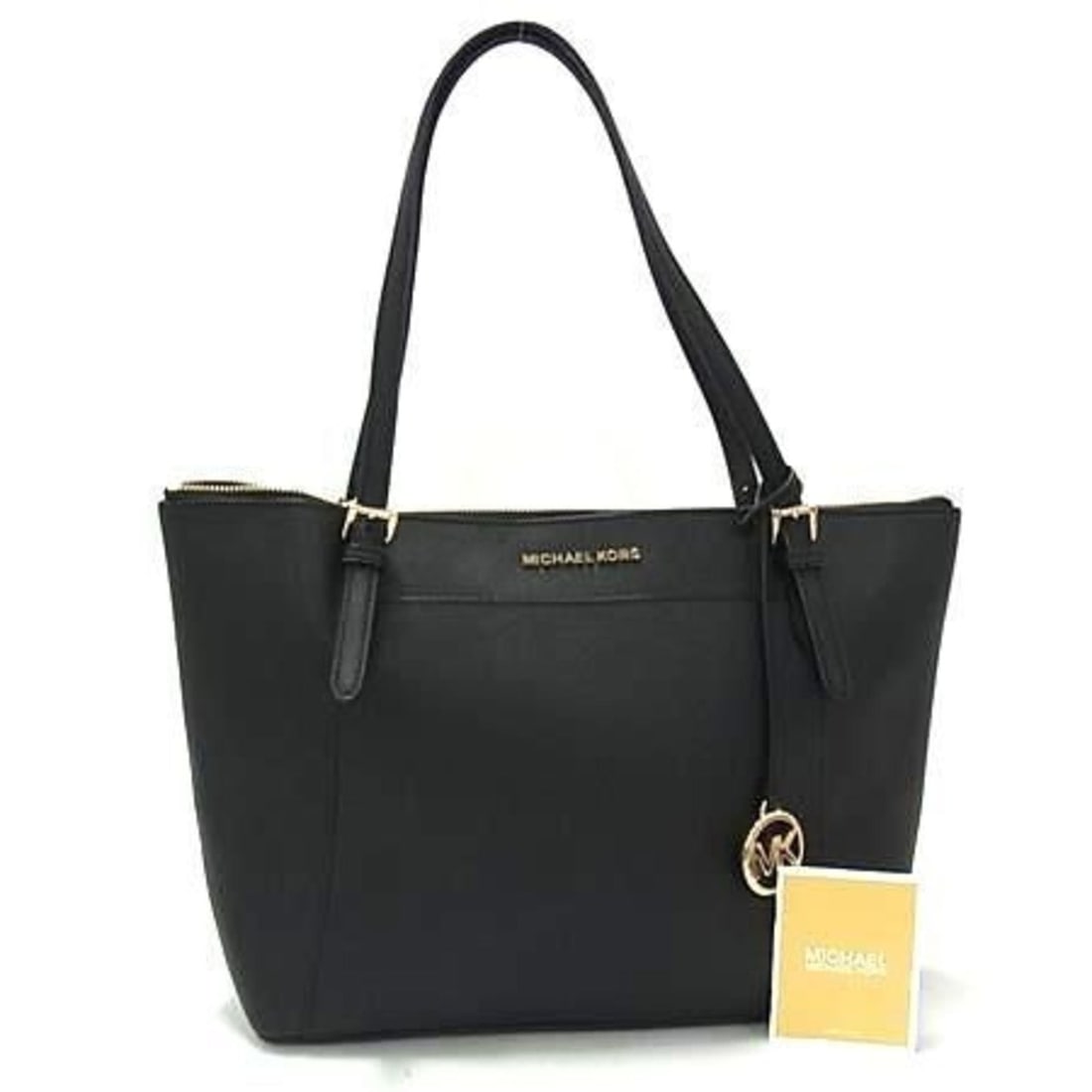 MICHAEL KORS Michael Kors Tote Bag Black Leather Women's (1 of 11)