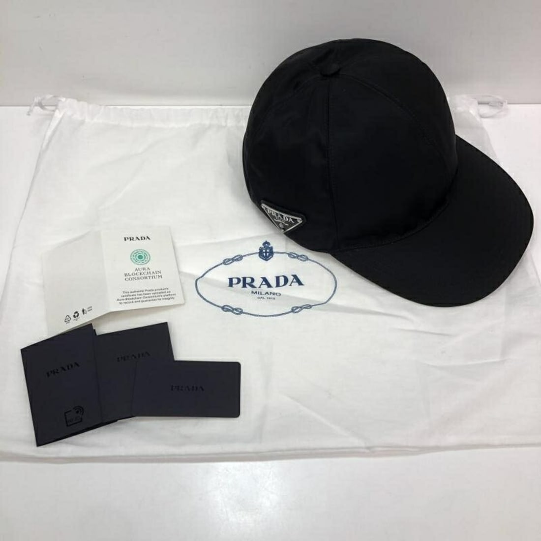 PRADA Baseball Cap Black 1HC274 - 10