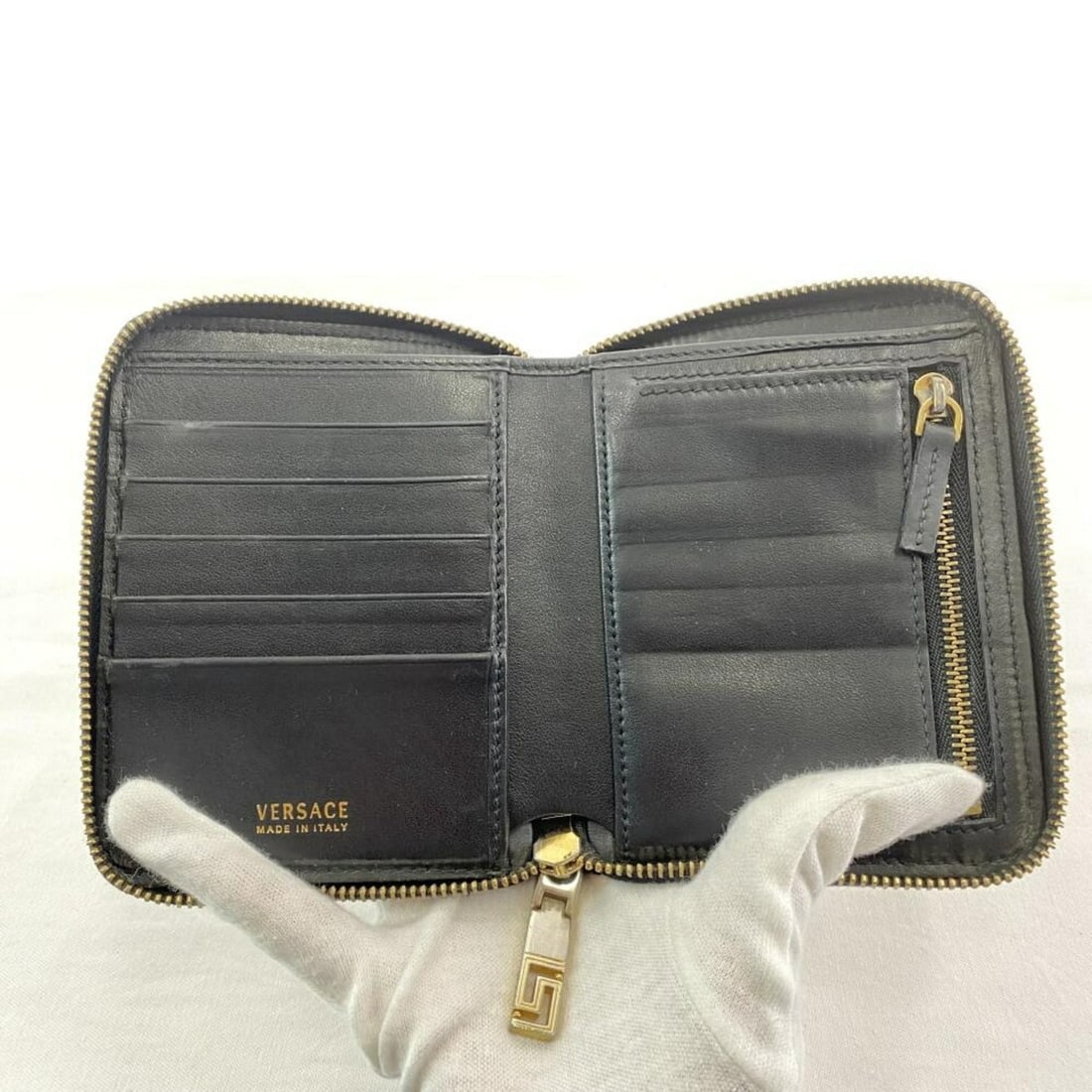 VERSACE Barocco Wallet Black Versace - 5