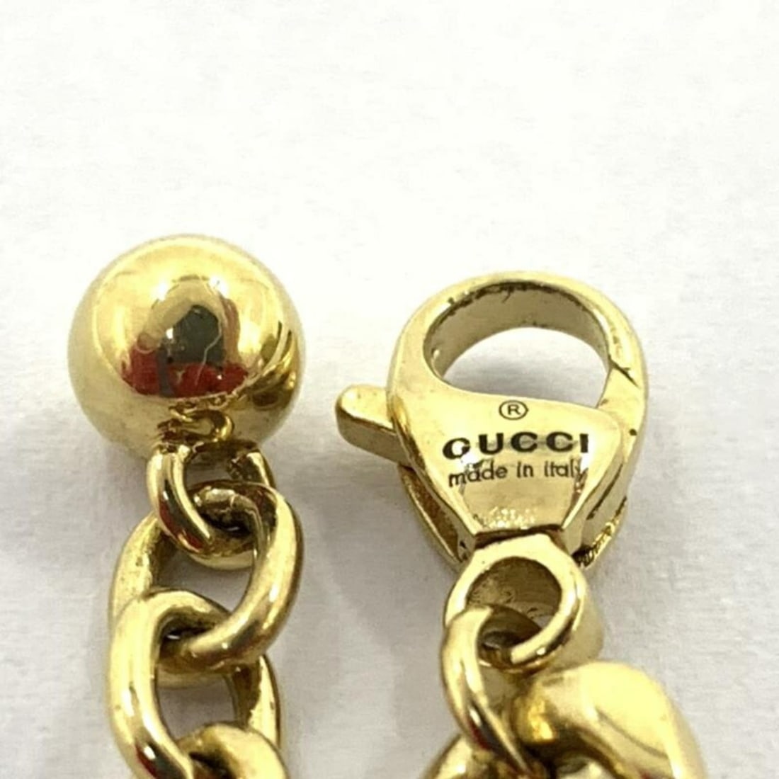 GUCCI Script Chain Necklace, Gold, 40cm - 5