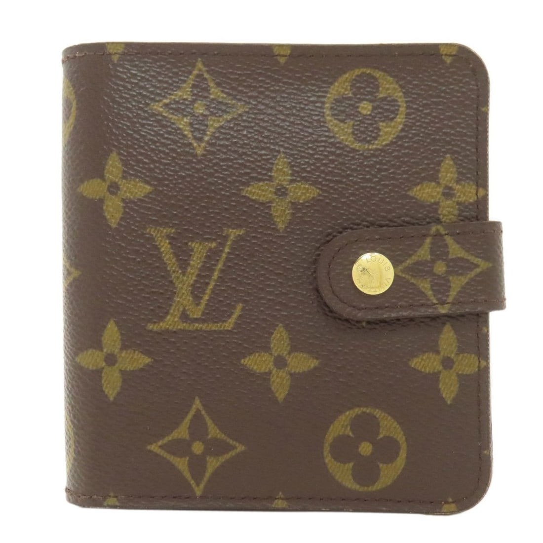 Louis Vuitton M61667 Compact Zip Bifold Wallet Monogram Canvas Women's LOUIS VUITTON (1 of 20)