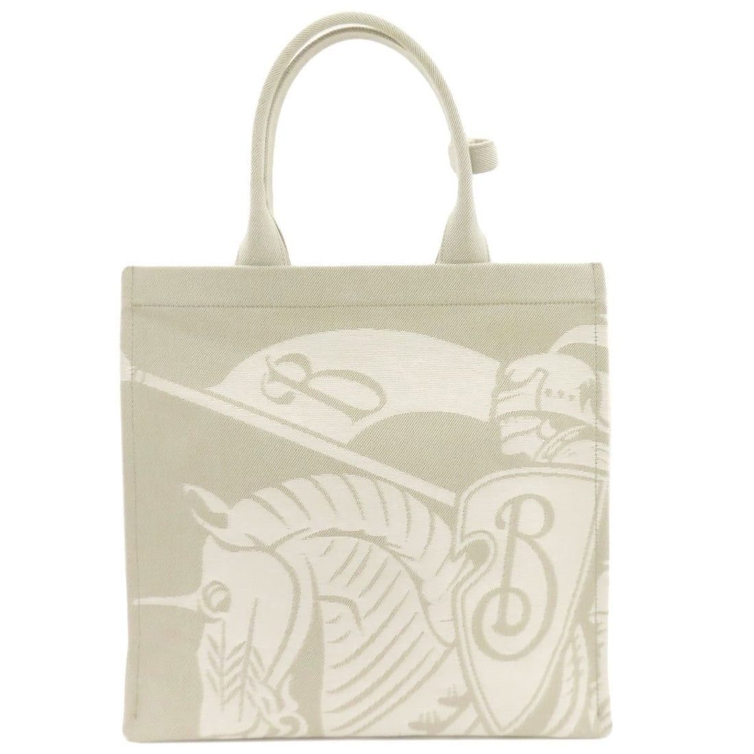 Burberry EKD Tote Bag Canvas Women's BURBERRY: --- Catalog ---Category: SizeSize (HxWxD): 37cm x 38cm x 13cm / 14.56'' x 14.96'' x 5.11''Category: DesignType: Pouch, Tote bagColor: Light grayGender: WomenMaterial: Canvas Category: GeneralBrand: Bu