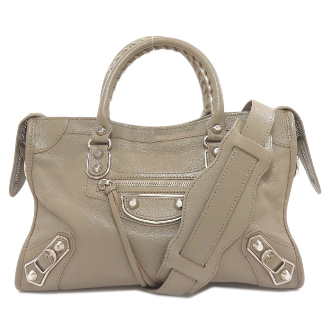 Balenciaga 432831 Classic Metallic Edge City S Handbag in Calfskin for Women: --- Catalog ---Category: SizeSize (HxWxD): 19cm x 29cm x 10cm / 7.48'' x 11.41'' x 3.93''Strap Length: 115cm - 120cm / 45.27'' - 47.24''Handle Length: 21cm / 8.26''Category: DesignType: HandbagColor: