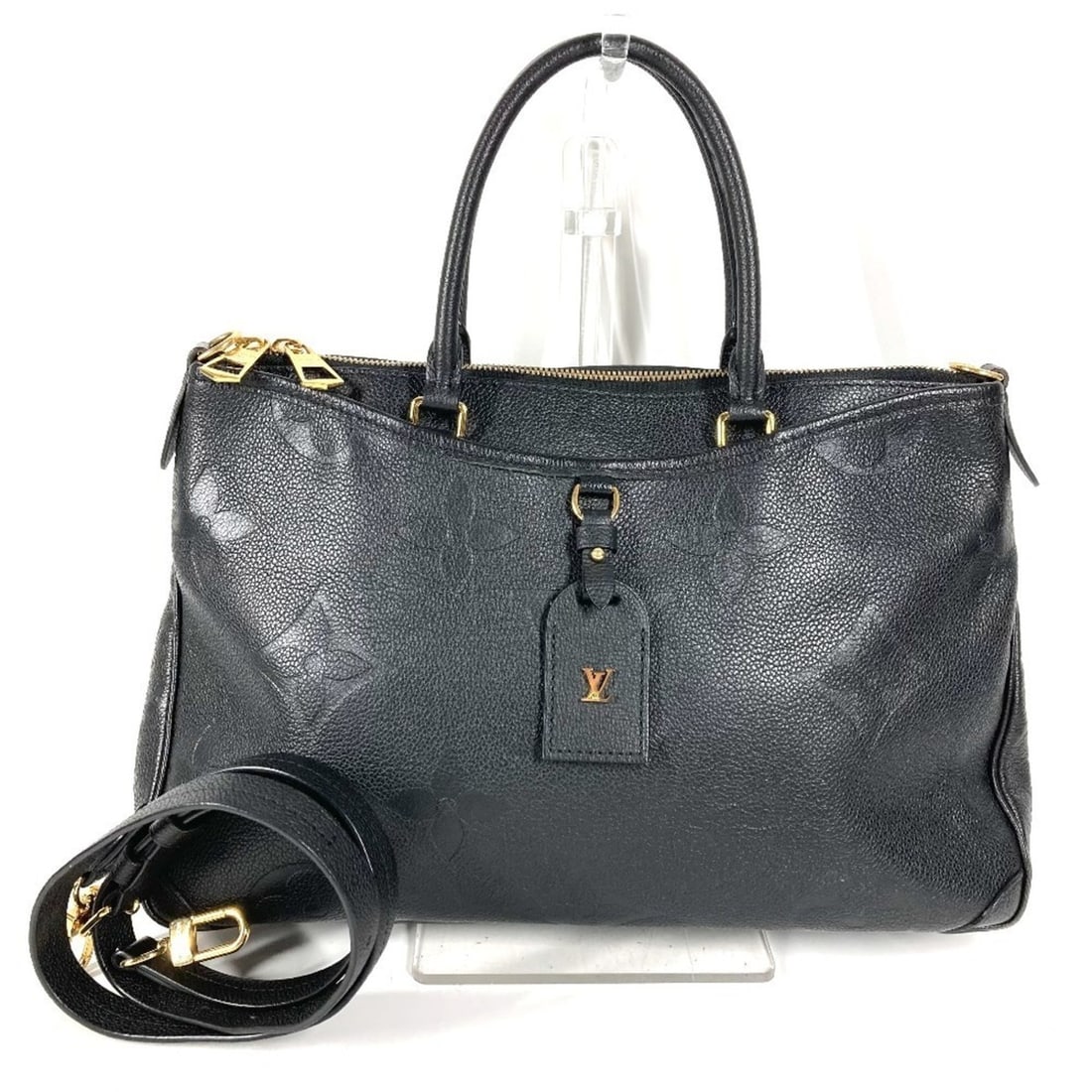 LOUIS VUITTON M46487 Monogram Empreinte Trianon MM Tote Bag, 2-Way Shoulder Leather, Men's and: --- Catalog ---Category: SizeSize (HxWxD): 23cm x 36cm x 10.5cm / 9.05'' x 14.17'' x 4.13''Category: DesignType: Shoulder bag, Tote bagColor: Black, NoirGender: Men,Women,UnisexMaterial: Monogram Empr