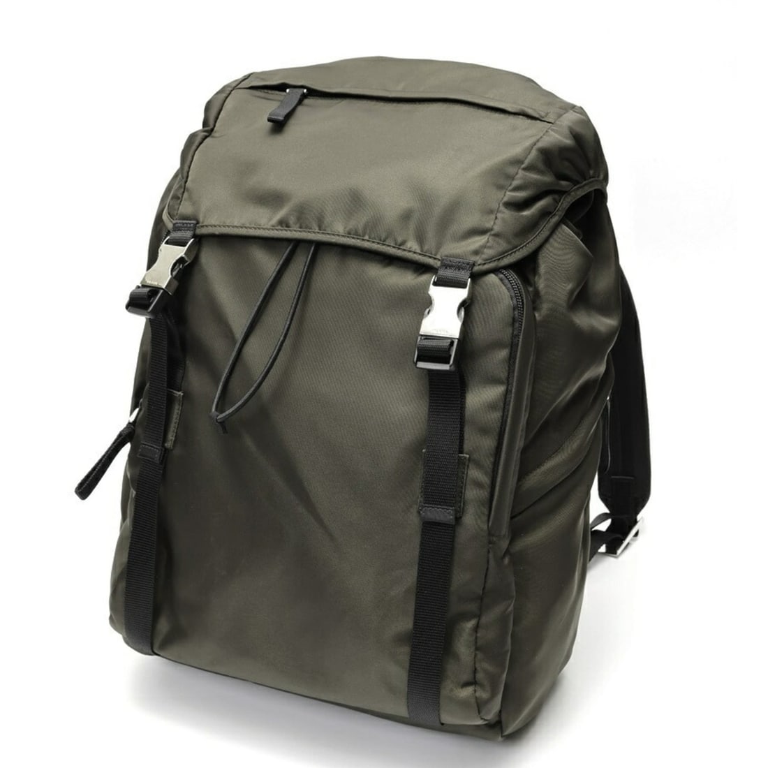 Prada Backpack 2VZ062 Nylon Mimetico (Khaki): --- Catalog ---Category: SizeSize (HxWxD): 40cm x 29cm x 13.5cm / 15.74'' x 11.41'' x 5.31''Category: DesignType: BackpackColor: Khaki, MimeticoGender: Women,MenMaterial: Nylon Category: GeneralMPN: 2