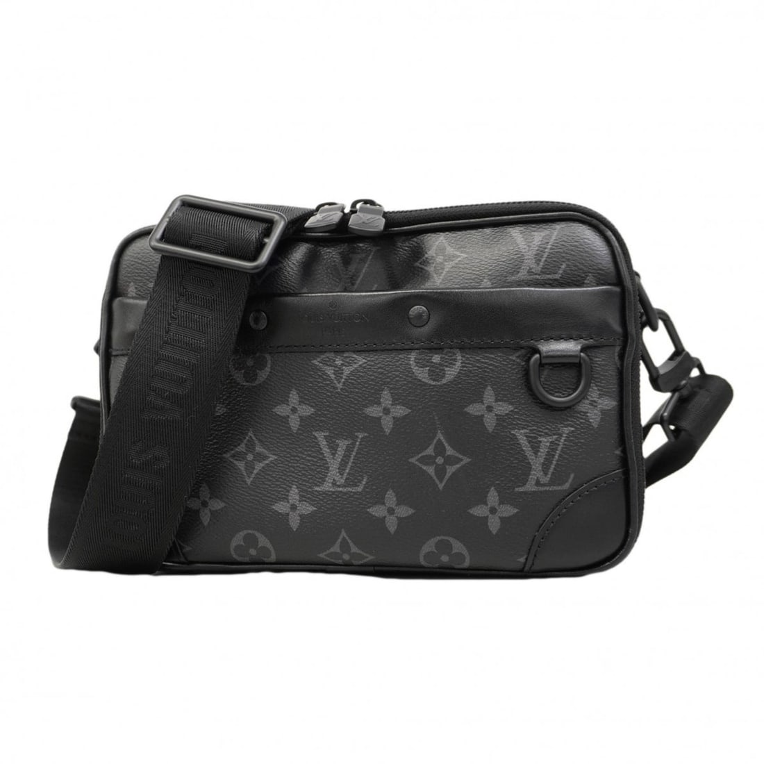 Louis Vuitton Monogram Eclipse Alpha Shoulder Bag M46955 Black Men's (1 of 12)