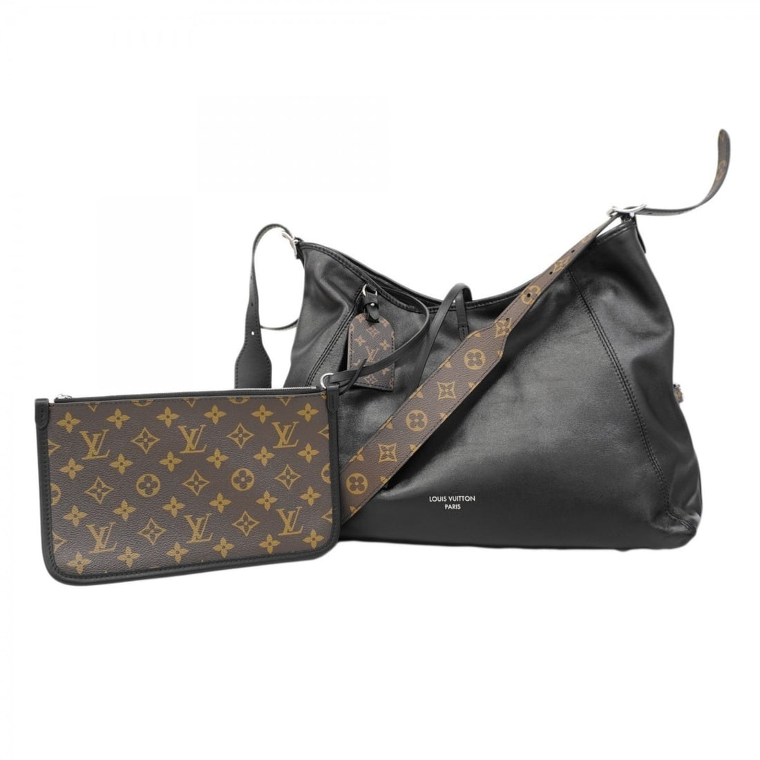 Louis Vuitton Carryall Vibe MM Shoulder Bag M25143 Noir Women's (1 of 15)