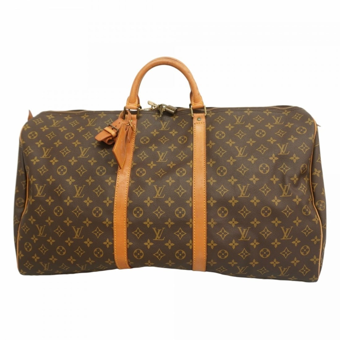 Louis Vuitton Monogram Keepall 60 Boston Bag M41422 Brown Men's/Women's P2410405 (1 of 13)