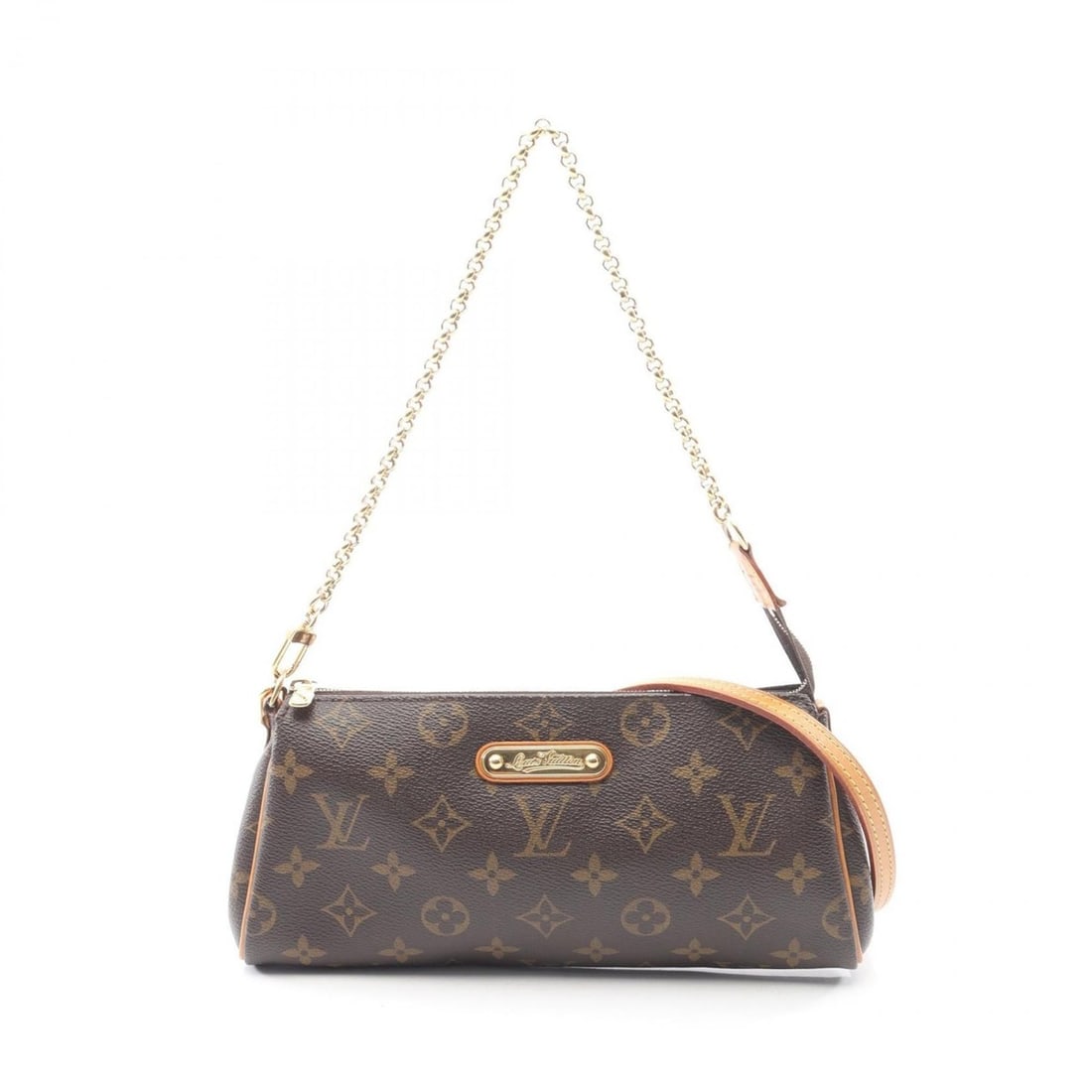 Louis Vuitton Eva Shoulder Bag/Handbag in Coated Canvas and Leather with Monogram Design, Brown, (1 of 14)