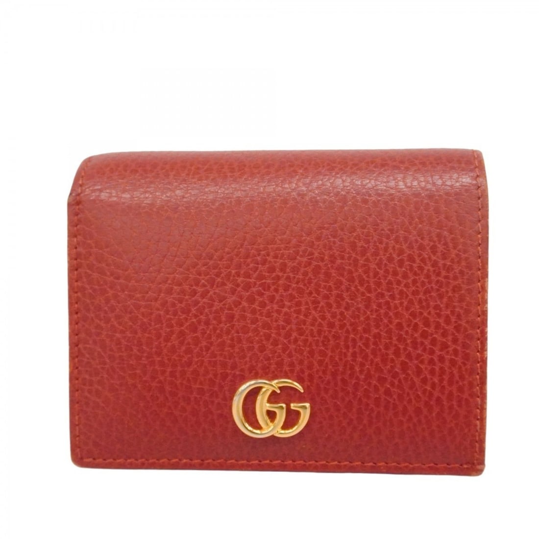 Gucci GG Marmont Wallet 456126 Leather Red Women's: --- Catalog ---Category: SizeSize (HxWxD): 8cm x 11cm x 2.5cm / 3.14'' x 4.33'' x 0.98''Category: DesignType: Wallet (bi-fold)Color: Red colorGender: WomenMaterial: Leather Category: GeneralMPN: 45612