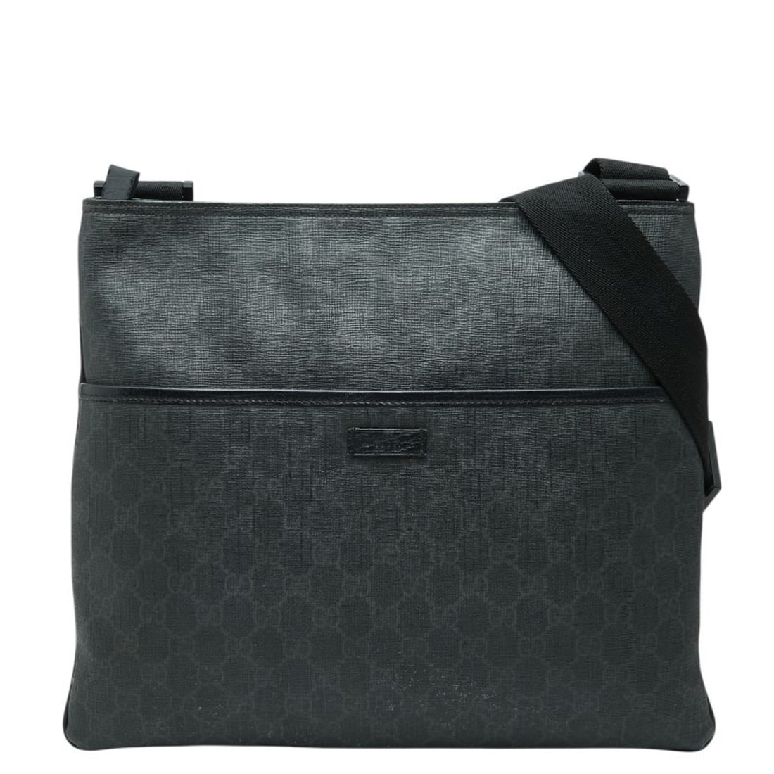Gucci GG Supreme Crossbody Shoulder Bag 162904 Black Men's GUCCI: --- Catalog ---Category: SizeSize (HxWxD): 29.5cm x 35cm x 1.5cm / 11.61'' x 13.77'' x 0.59''Category: DesignType: Shoulder bagColor: BlackGender: MenMaterial: PVC Category: GeneralMPN: 162904Brand: G