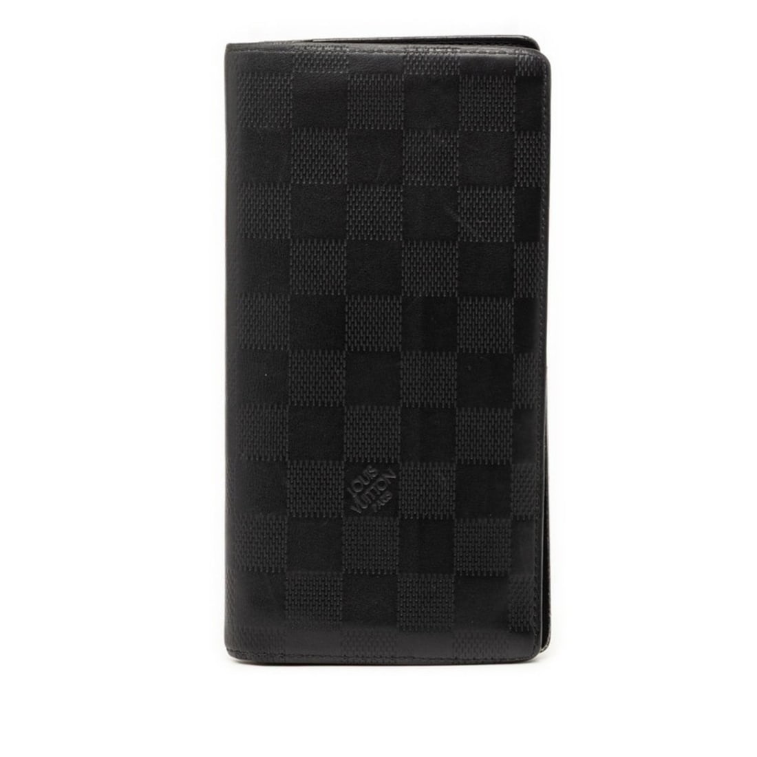 Louis Vuitton Damier Infini Portefeuille Brazza Long Wallet N63010 Onyx Black Leather Men's LOUIS (1 of 11)