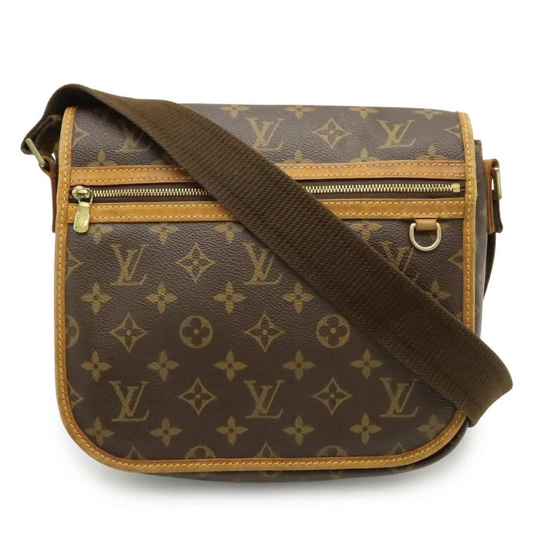 LOUIS VUITTON Louis Vuitton Monogram Bosphor PM Handbag/Shoulder Bag M40106: --- Catalog ---Category: SizeWeight: 650g / 1.43lb.Size (HxWxD): 24cm x 24cm x 8cm / 9.44'' x 9.44'' x 3.14''Strap Length: 164cm / 64.56''Category: DesignType: Handbag, Shoulder bagColor: BrownGender: