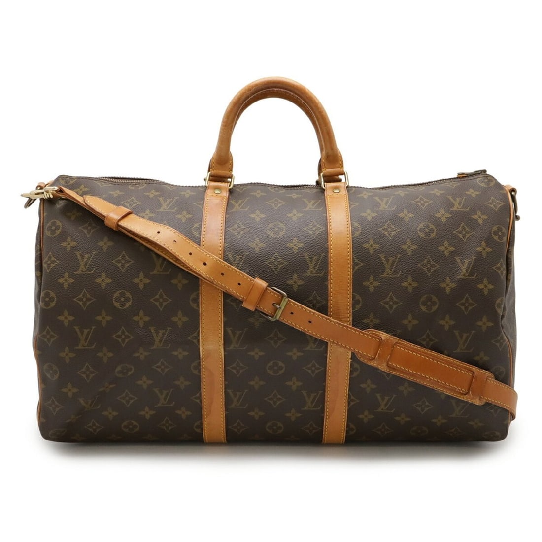 LOUIS VUITTON Monogram Keepall Bandouliere 50 Boston Bag, Travel Shoulder Bag M41416 (1 of 10)