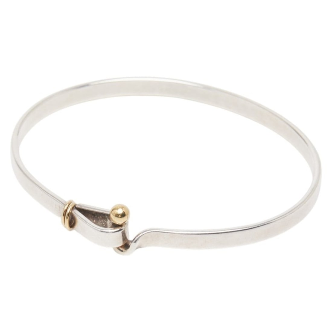 Tiffany & Co. Hook Eye Bracelet in Silver and Gold (SV925) 18K Yellow (18K Gold). Women's. TIFFANY: --- Catalog ---Category: SizeLength: 17.5cm / 6.88''Category: DesignType: Charm braceletGender: WomenMaterial: Silver 925, Yellow gold (18K)Category: GeneralBrand: Tiffany--- Item List ---Section: Con