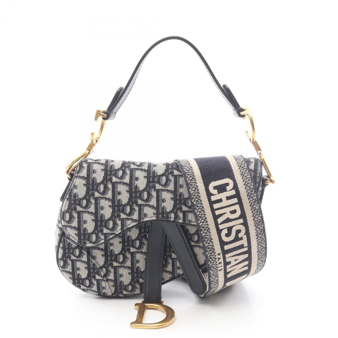 Christian Dior Dior Saddle Bag Mini Oblique Jacquard Handbag Canvas Leather Women's Ivory Navy Black: --- Catalog ---Category: SizeSize (HxWxD): 13cm x 18cm x 5cm / 5.11'' x 7.08'' x 1.96''Category: DesignType: Handbag, Saddle bagColor: Black, Ivory, NavyGender: WomenMaterial: Canvas , Leather Categor