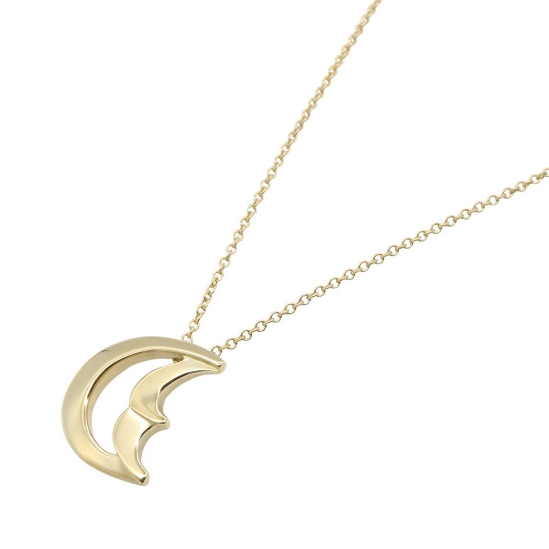 Tiffany & Co. Crescent Moon Necklace, 18K Yellow Gold, Women's (1 of 13)