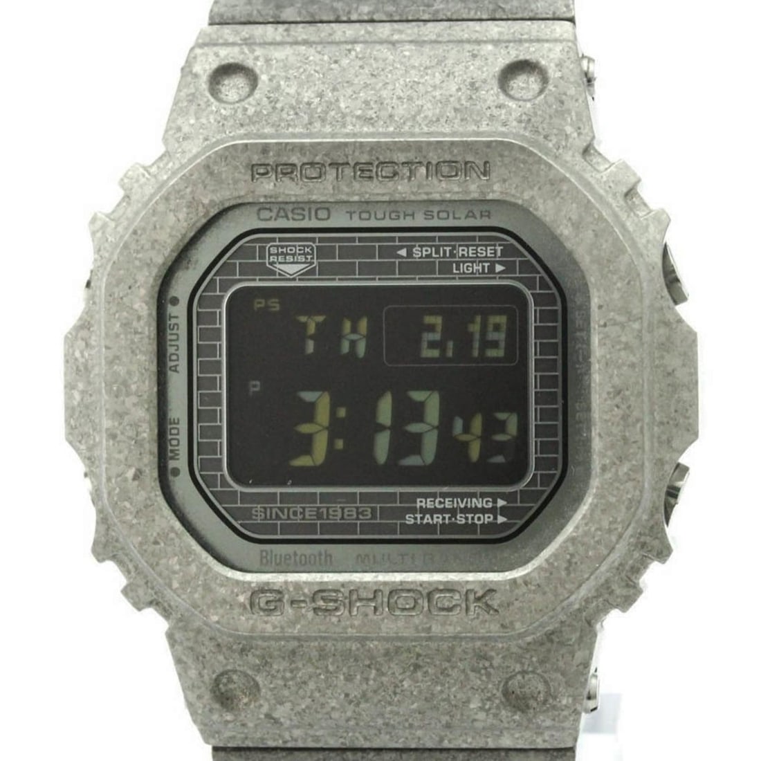 CASIO G-SHOCK Full Metal 40th Anniversary Tough Solar Radio-controlled Watch GMW-B5000-1JR: --- Catalog ---Category: SizeCase Diameter: 43mm / 1.69''Category: DesignType: WristwatchStyle: SportGender: MenColor (Dial): GrayMaterial (Band): Stainless steelMaterial (Case): Stainless steelCatego