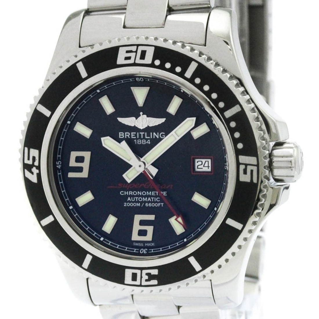 BREILING Superocean 44 Steel Automatic Mens Watch A17391 Polished (1 of 8)