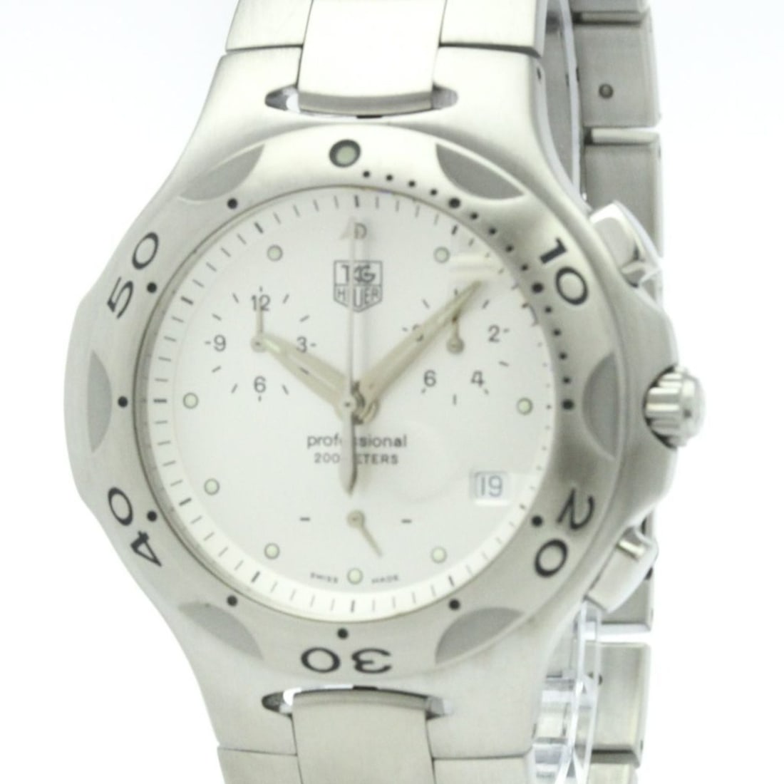 TAG HEUER Kirium Chronograph Steel Quartz Mens Watch CL1111 Polished (1 of 8)