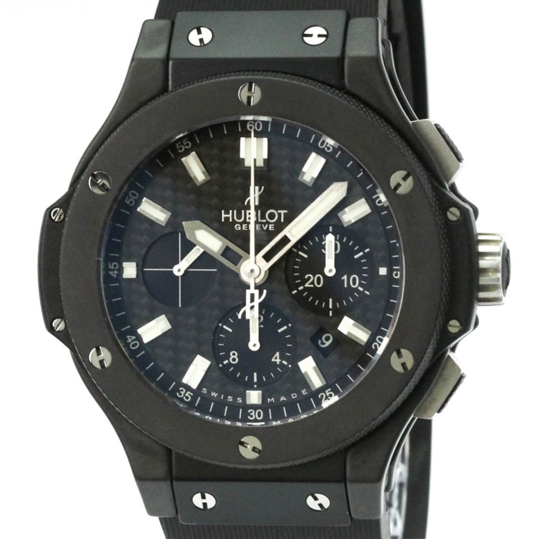 HUBLOT Big Bang Evolution Black Magic Chronograph Watch 301.CI.1770.RX: --- Catalog ---Category: SizeCase Diameter: 48mm / 1.89''Category: DesignType: WristwatchStyle: SportGender: MenColor (Dial): CarbonMaterial (Band): RubberMaterial (Case): CeramicCategory: GeneralLine