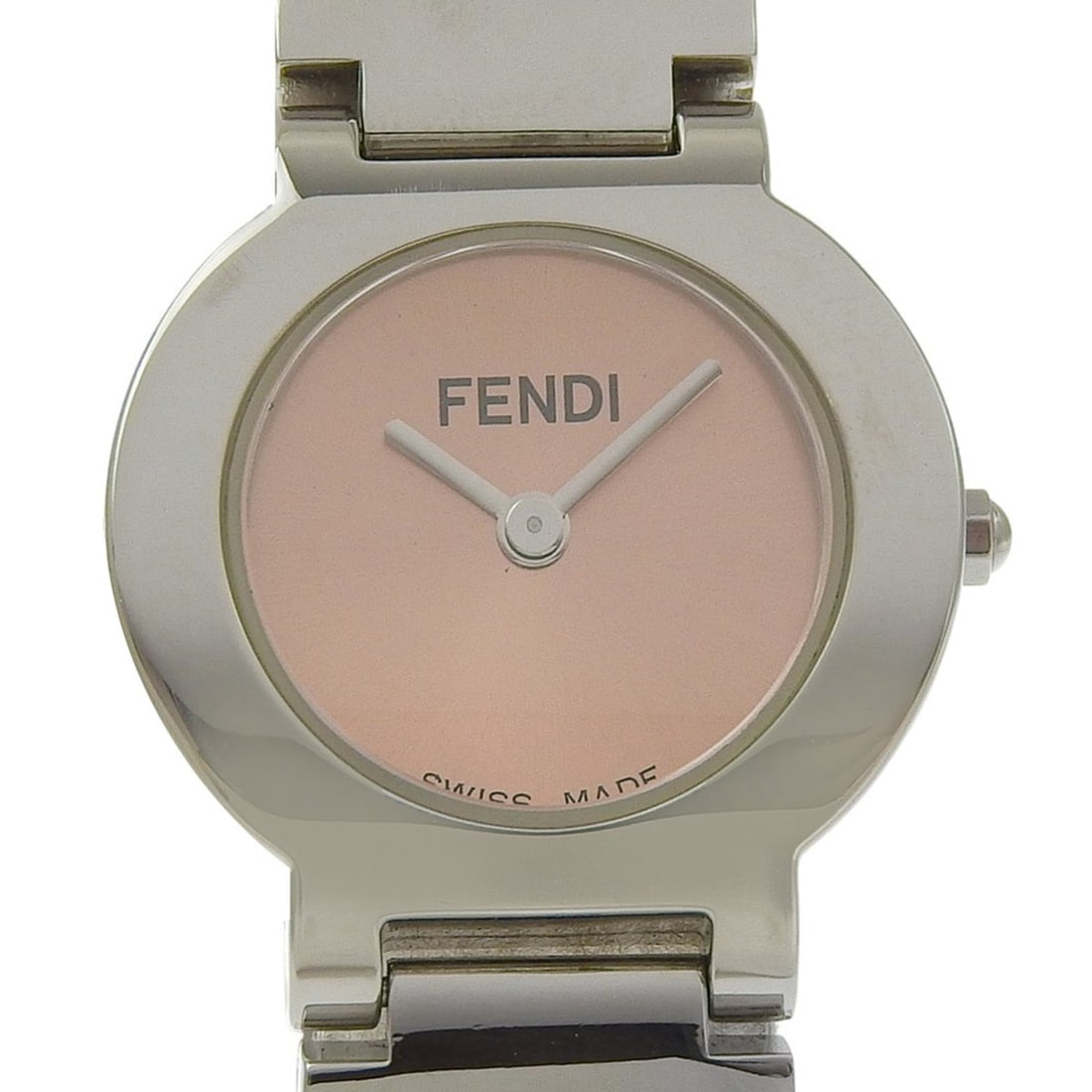 Fendi Olologi Women's Watch, 3050L Stainless Steel, Quartz Movement, Analog Display, Orange Dial: --- Catalog ---Category: SizeWrist Size: 17cm / 6.69''Case Diameter: 24mm / 0.94''Category: DesignType: WristwatchGender: WomenColor (Dial): OrangeMaterial (Band): Stainless steelMaterial (Case): Stai