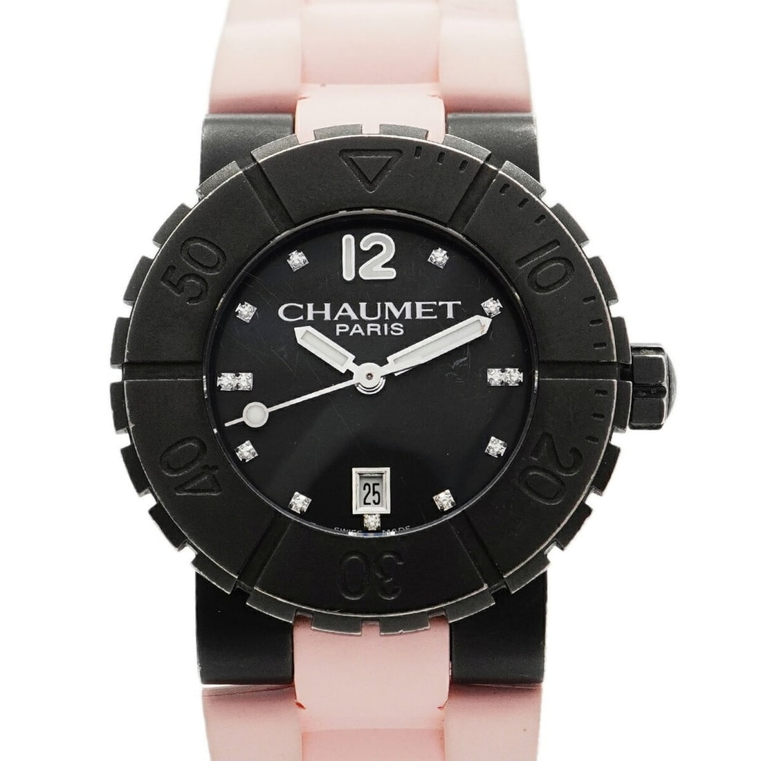 Chaumet Class One W1722D-33M Black Dial Women's Watch: --- Catalog ---Category: SizeWrist Size: 15.5cm / 6.1''Case Diameter: 33mm / 1.3''Category: DesignType: WristwatchGender: WomenColor (Dial): BlackMaterial (Band): RubberCategory: GeneralMPN: W1722D-33