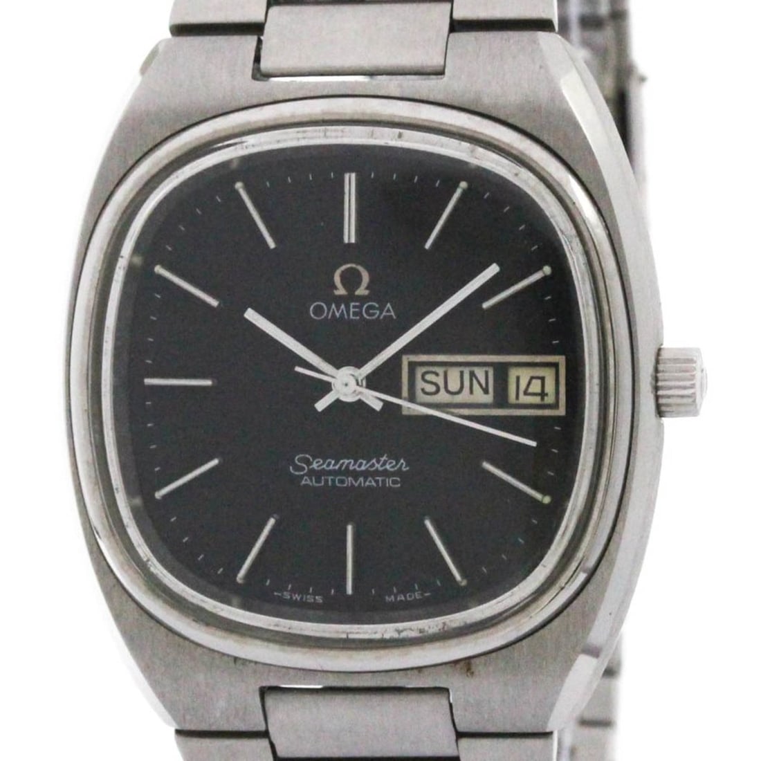 OMEGA Seamaster Day Date Cal.1020 Steel Mens Watch 166.0216 Vintage: --- Catalog ---Category: SizeCase Diameter: 35mm / 1.38''Category: DesignType: WristwatchStyle: Dress/FormalGender: MenColor (Dial): BlackMaterial (Band): Stainless steelMaterial (Case): Stainless ste