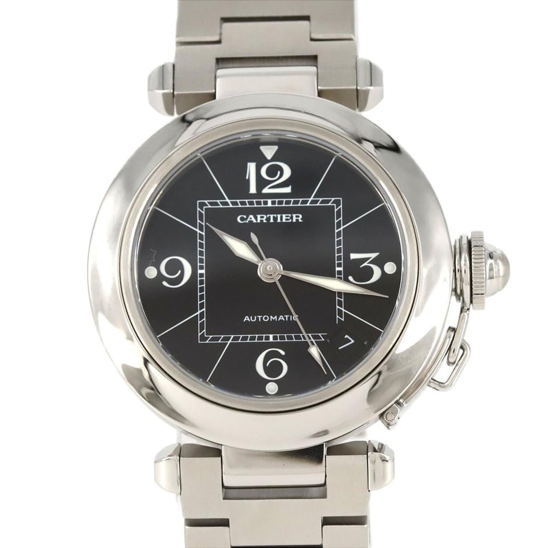 Cartier Pasha C W31076M7 Stainless Steel Automatic Watch (1 of 8)
