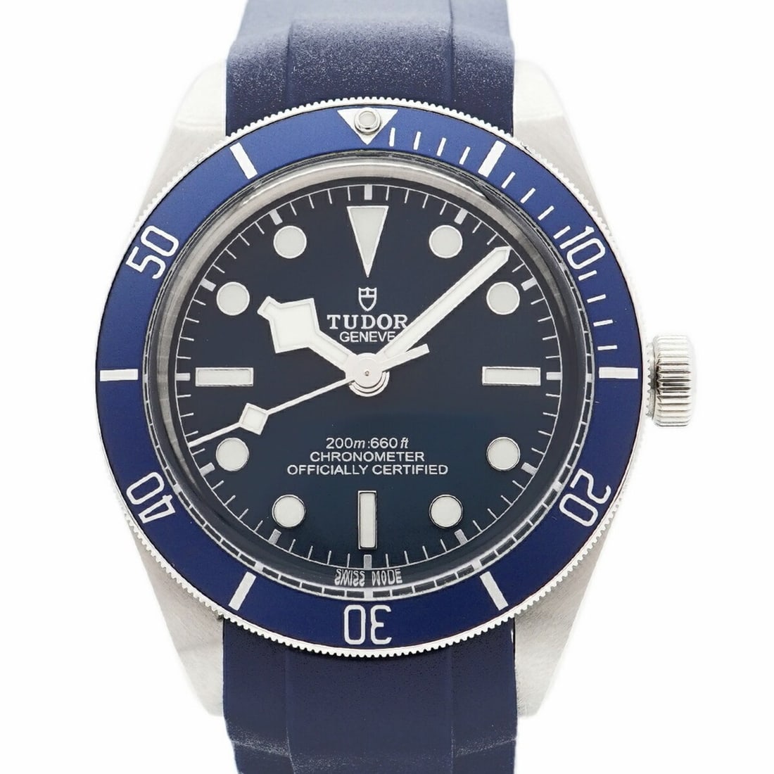Tudor Black Bay 79030B Navy Dial Men's Watch: --- Catalog ---Category: SizeWrist Size: 21.5cm / 8.46''Case Diameter: 39mm / 1.54''Category: DesignType: WristwatchGender: MenColor (Dial): NavyMaterial (Band): RubberCategory: GeneralMPN: 79030BBran