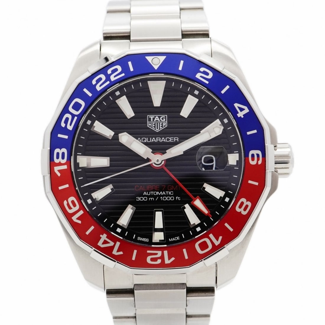 TAG Heuer Aquaracer WAY201F Black Dial Men's Watch: --- Catalog ---Category: SizeWrist Size: 16cm / 6.29''Case Diameter: 44.3mm / 1.74''Category: DesignType: WristwatchGender: MenColor (Dial): BlackMaterial (Band): Stainless steelCategory: GeneralMPN: