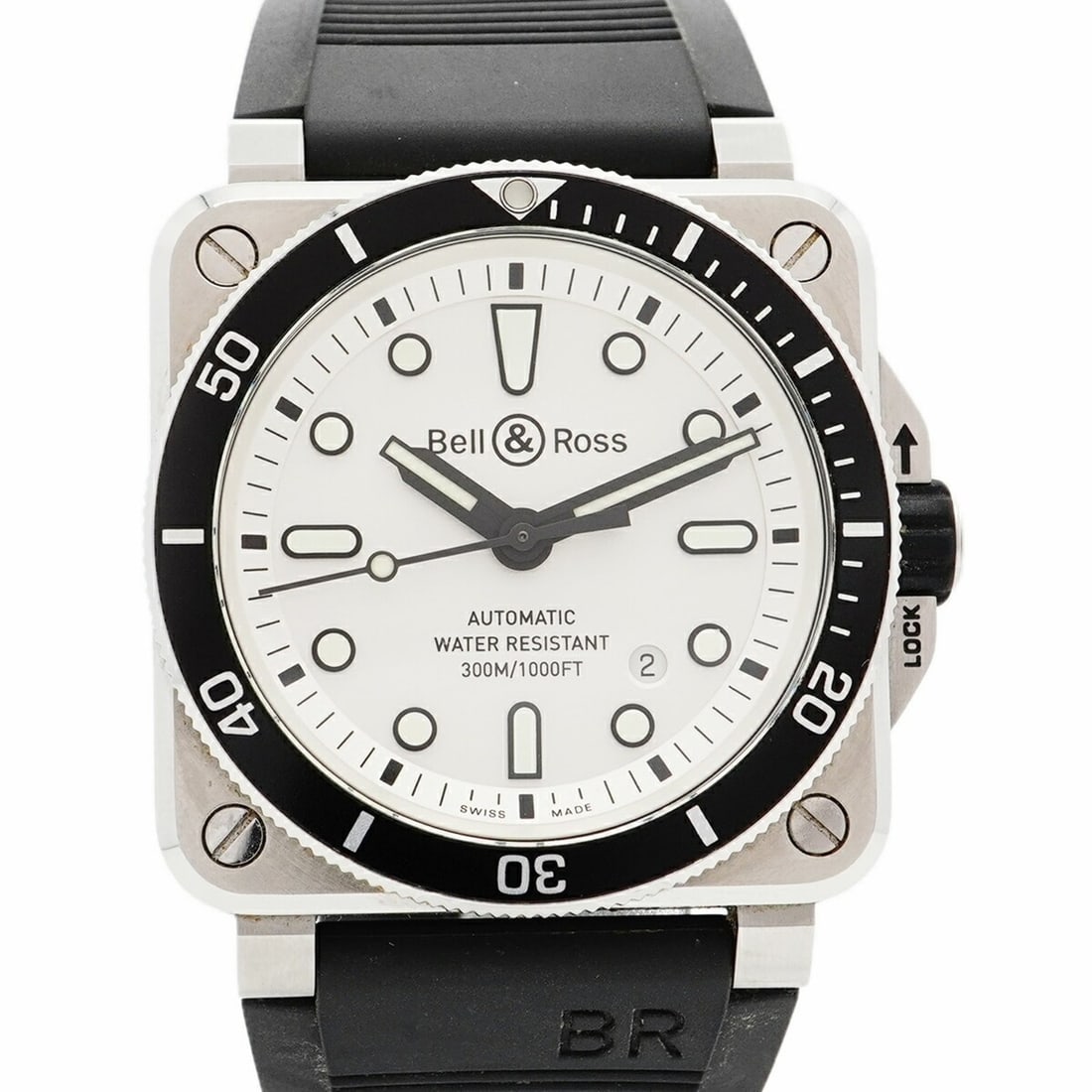 Bell & Ross BR03 Diver White BR0392-D-WH-ST SRB Silver Dial Men's Watch (1 of 10)