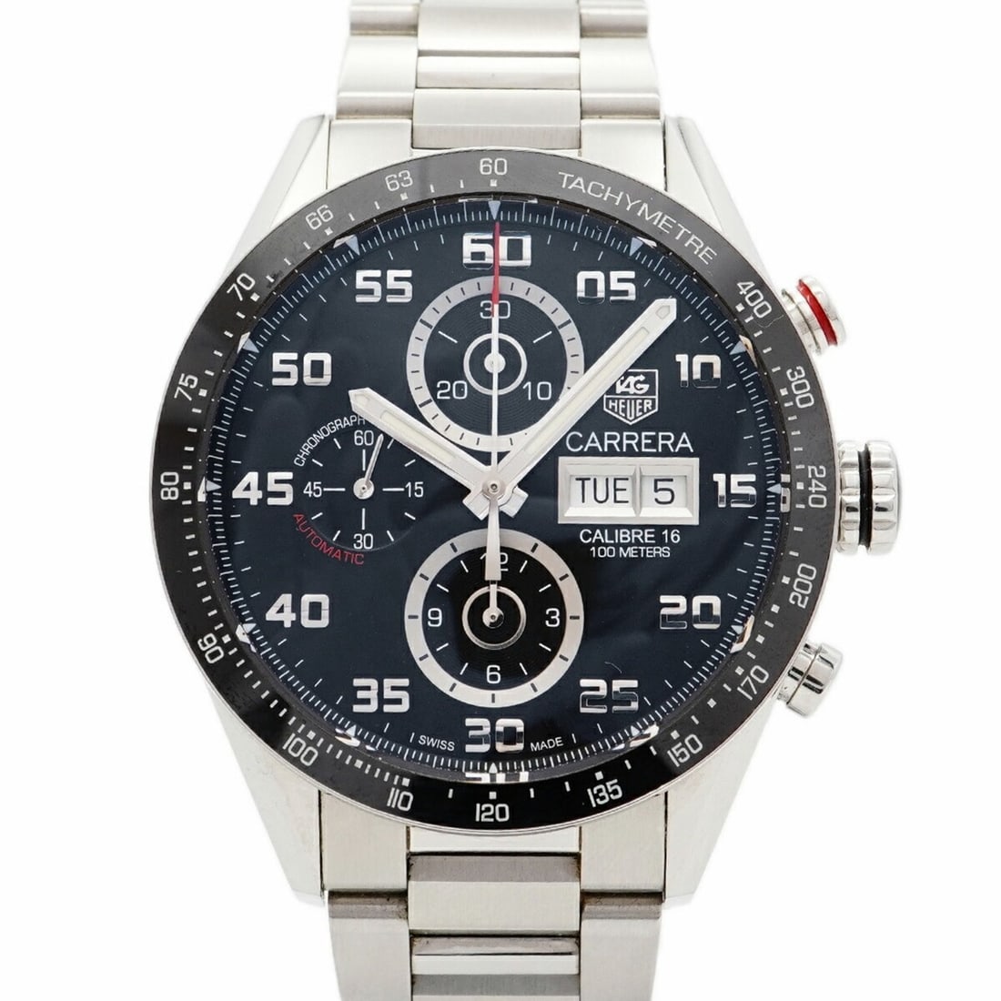 TAG Heuer Carrera CV2A1R Black Dial Men's Watch: --- Catalog ---Category: SizeWrist Size: 17cm / 6.69''Case Diameter: 43.5mm / 1.71''Category: DesignType: WristwatchGender: MenColor (Dial): BlackMaterial (Band): Stainless steelCategory: GeneralMPN: